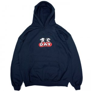 <img class='new_mark_img1' src='https://img.shop-pro.jp/img/new/icons5.gif' style='border:none;display:inline;margin:0px;padding:0px;width:auto;' />DAY LIQUOR STORE COCKTAILS DOG HOODIE / NAVY (デイリカーストアー パーカー/スウェット) 