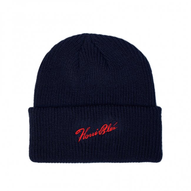 HORRIBLE'S SIGNATURE BEANIE / (ホリブルズ ビーニー/ニットキャップ) - HORRIBLE'S  PROJECT｜SAYHELLO｜DIME MTL | HELLRAZOR｜QUASI｜THEORIES｜VANS SKATE｜正規取扱い販売店 |  全国一律送料660円 | 10,000円(税抜)以上送料無料 |