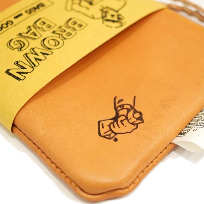 BROWNBAG Leather pouch / NATURAL × TURQUOISE (ブラウンバッグ