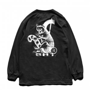 <img class='new_mark_img1' src='https://img.shop-pro.jp/img/new/icons5.gif' style='border:none;display:inline;margin:0px;padding:0px;width:auto;' />SAYHELLO DOLLAR RACCOON L/S TEE / BLACK (ϥ  󥰥꡼T/T)