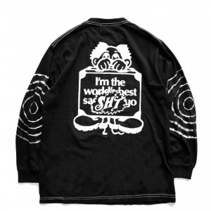 <img class='new_mark_img1' src='https://img.shop-pro.jp/img/new/icons5.gif' style='border:none;display:inline;margin:0px;padding:0px;width:auto;' />SAYHELLO Sleeve Tie Dye L/S TEE / Black (セイハロー  ロングスリーブTシャツ/ロンT)