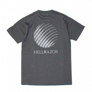<img class='new_mark_img1' src='https://img.shop-pro.jp/img/new/icons5.gif' style='border:none;display:inline;margin:0px;padding:0px;width:auto;' />HELLRAZOR LOGO SHIRT / GREY　(ヘルレイザー Tシャツ)