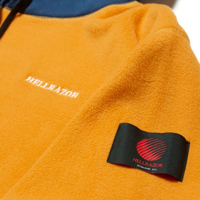 Hellrazor FLEECE PARKA / ORANGE×BLUE (ヘルレイザー フリースパーカー/フーディ)