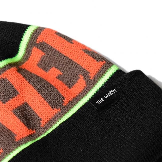 ANTIHERO BLACKHERO POM POM BEANIE / BLACK /MULTI (アンチ
