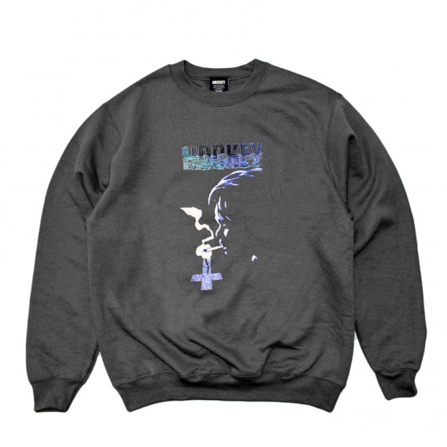 <img class='new_mark_img1' src='https://img.shop-pro.jp/img/new/icons5.gif' style='border:none;display:inline;margin:0px;padding:0px;width:auto;' />HOCKEY CONFESSION CREWNECK SWEAT / CHACOAL (ホッキー スウェット)