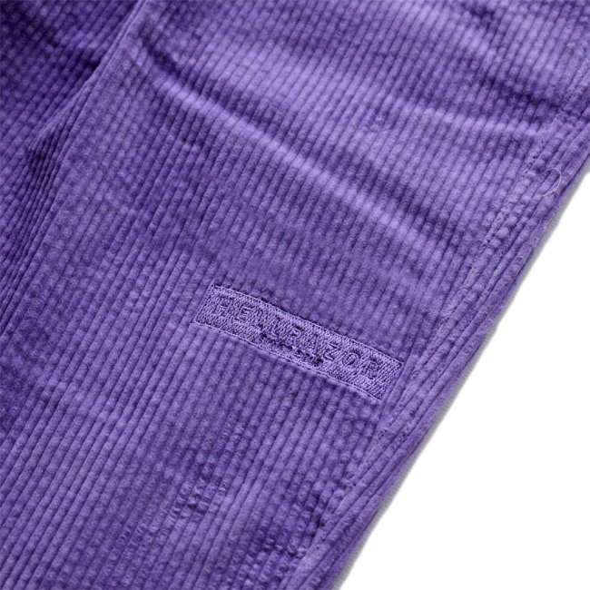 Purple Straight Cut Corduroy Pants 90s Hippie Retro High Waist