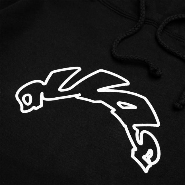 当社の BLACK / HOODIE SCREW QUASI (クアジ フーディー パーカー トップス