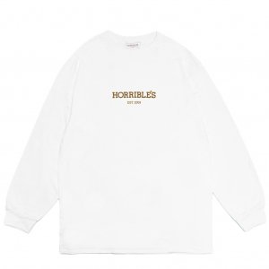 <img class='new_mark_img1' src='https://img.shop-pro.jp/img/new/icons5.gif' style='border:none;display:inline;margin:0px;padding:0px;width:auto;' />HORRIBLE'S LOGO L/S T-SHIRT / WHITE (ۥ֥륺 Ĺµ /󥰥꡼ T)