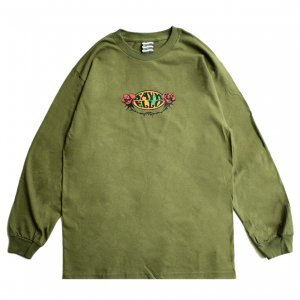 <img class='new_mark_img1' src='https://img.shop-pro.jp/img/new/icons5.gif' style='border:none;display:inline;margin:0px;padding:0px;width:auto;' />SAYHELLO HARD ROCK L/S TEE / MILITARY GREEN (セイハロー  ロングスリーブTシャツ/ロンT)