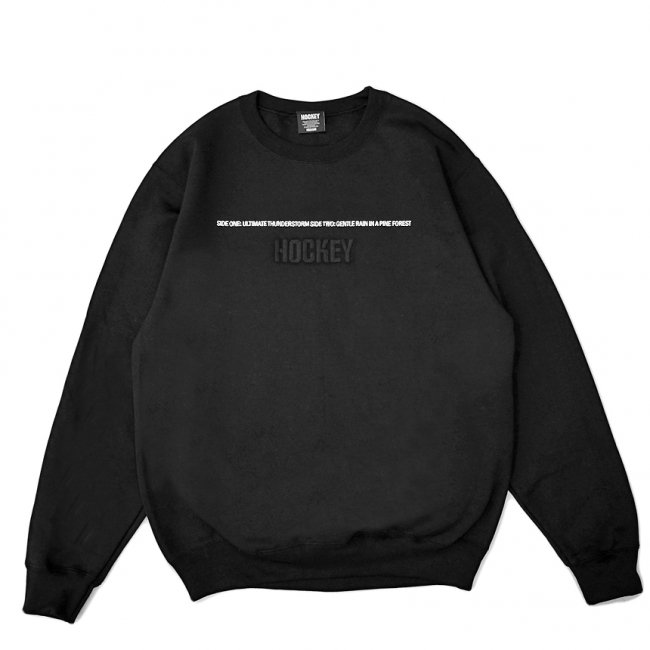 HOCKEY SIDE TWO CREWNECK SWEAT / BLACK (ホッキー スウェット)