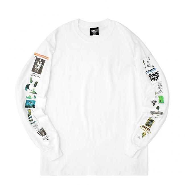 HOCKEY SUMMONED L/S TEE / WHITE (ホッキー 長袖Tシャツ/ロング 