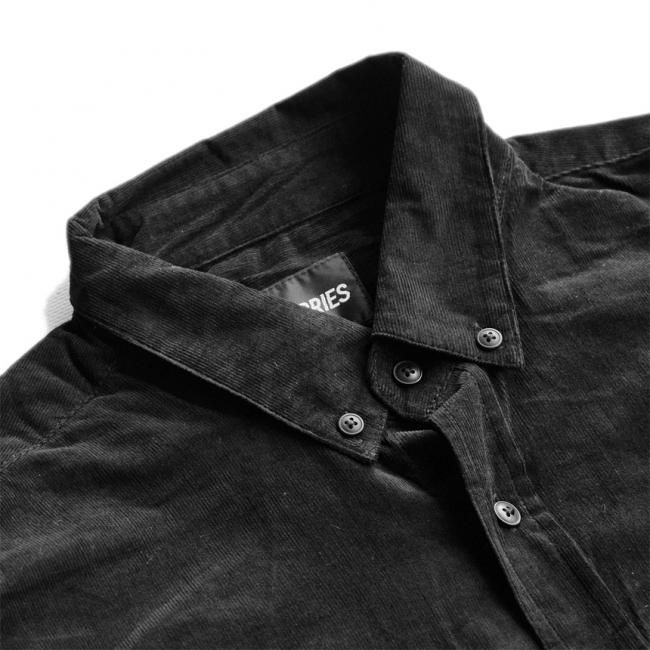 人気海外ブランドアイテム｜ファッション通販 THEORIES CORDUROY UNITY SHIRT / BLACK（セオリーズ ウエア