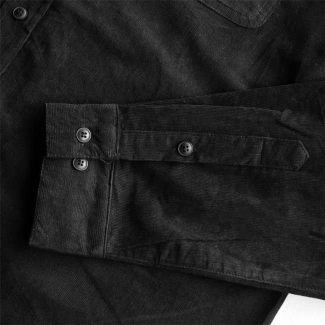 THEORIES CORDUROY UNITY SHIRT / BLACK（セオリーズ