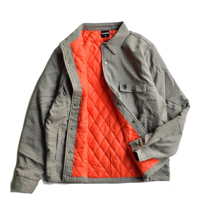 THEORIES LANTERN SHIRT JACKET / ORANGE CHECK（セオリーズ