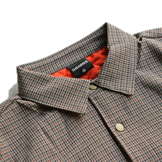 THEORIES LANTERN SHIRT JACKET / ORANGE CHECK（セオリーズ ...