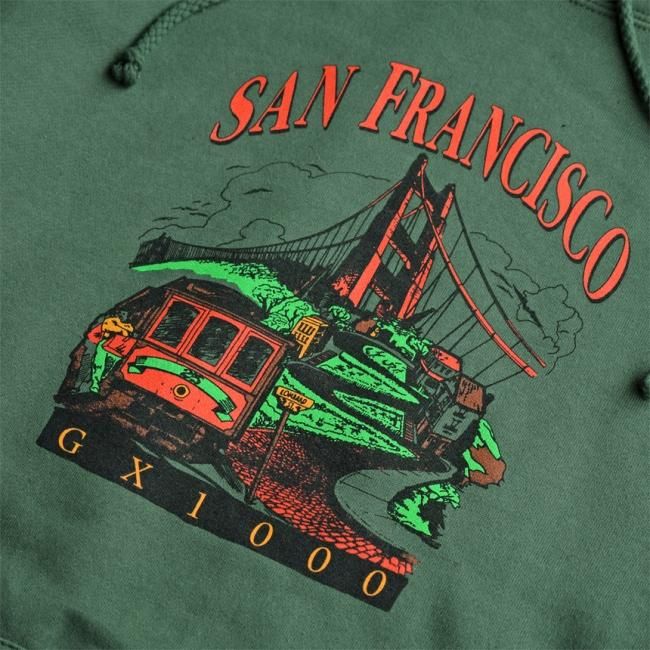 GX1000 TOURIST HOODIE / ALPINE GREEN