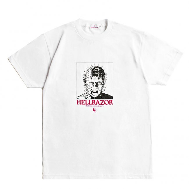 HELLRAZOR × MOONEY NY TEE / WHITE (ヘルレイザー Tシャツ