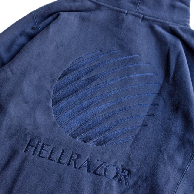 HELLRAZOR EMB LOGO HOODIE / NAVY (ヘルレイザー パーカー/フーディ)