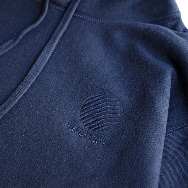 HELLRAZOR EMB LOGO HOODIE / NAVY (ヘルレイザー パーカー/フーディ)