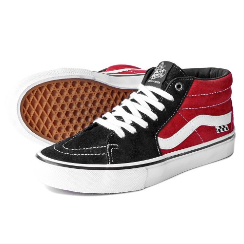 <img class='new_mark_img1' src='https://img.shop-pro.jp/img/new/icons5.gif' style='border:none;display:inline;margin:0px;padding:0px;width:auto;' />VANS Skate Grosso Mid / Black/RedʥХ/  ݡ ˡ