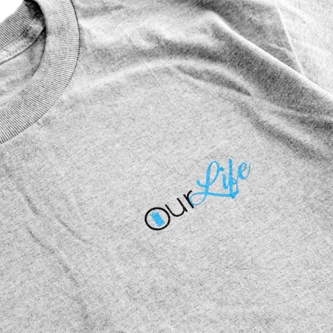OUR LIFE ONLY LIFE TEE / HEATHER GREY（アワーライフ Tシャツ