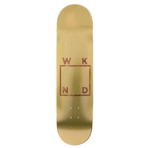<img class='new_mark_img1' src='https://img.shop-pro.jp/img/new/icons5.gif' style='border:none;display:inline;margin:0px;padding:0px;width:auto;' />WKND GOLD PLATEDE LOGO DECK / 8.25（ウィークエンド スケートデッキ）　