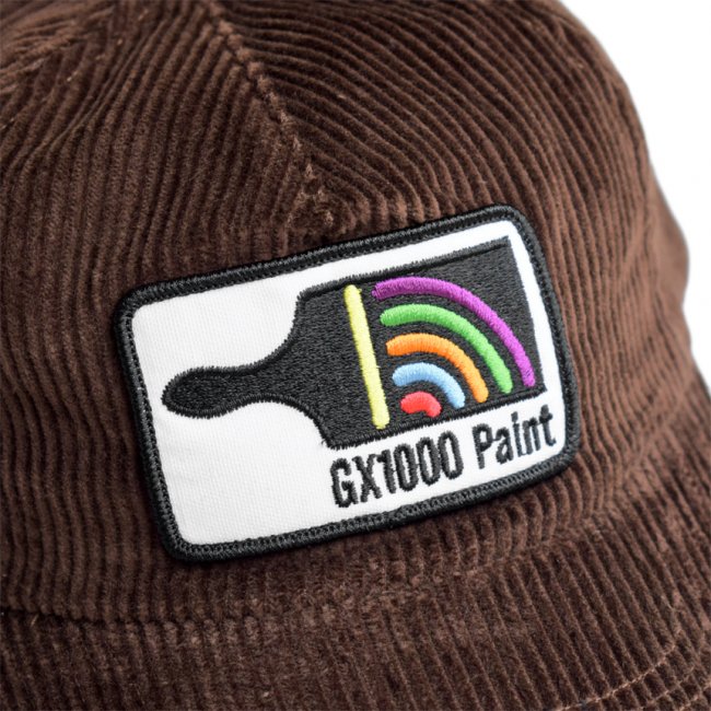 GX1000 PAINT 5PANEL CAP / BROWN (ジーエックスセン 5パネルキャップ )