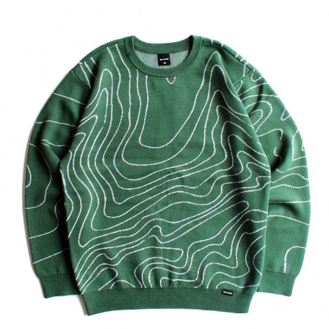 QUASI TOPO SWEATER / FOREST (クアジ クルーネックスセーター)