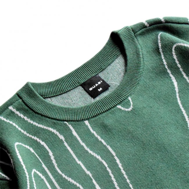 QUASI TOPO SWEATER / FOREST (クアジ クルーネックスセーター)