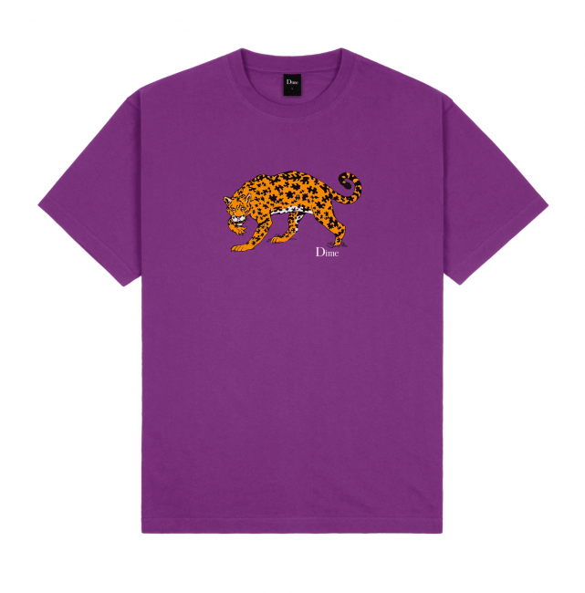DIME PUZZLE CAT T-SHIRT / DARK MAGENTA (ダイム Tシャツ / 半袖