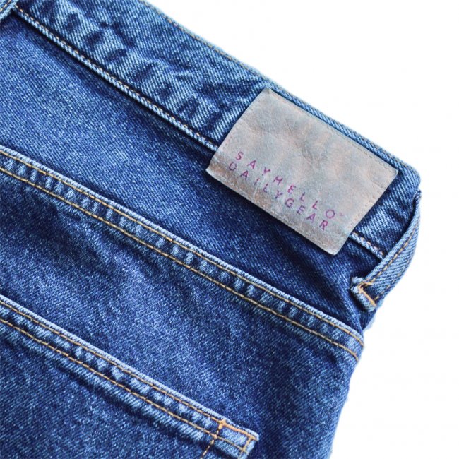 SAYHELLO DAILY DENIM PANTS / WASHED INDIGO (セイハロー デニムパンツ) - HORRIBLE'S  PROJECT｜HORRIBLE'S｜SAYHELLO | HELLRAZOR | Dime MTL | QUASI | HOTEL BLUE | 