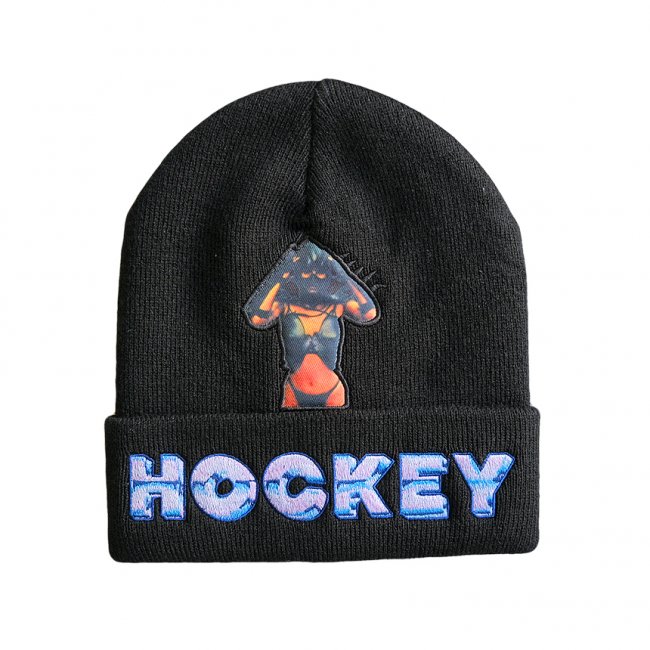 <img class='new_mark_img1' src='https://img.shop-pro.jp/img/new/icons5.gif' style='border:none;display:inline;margin:0px;padding:0px;width:auto;' />HOCKEY GWENDOLINE BEANIE / BLACK (ホッキー ビーニー/ニットキャップ)