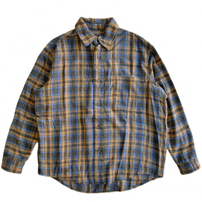 HOCKEY FLANNEL SHIRT / BLUE (ホッキー フランネルシャツ)