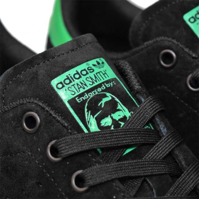 ADIDAS SKATEBOARDING STAN SMITH ADV BLACK GREEN WHITE