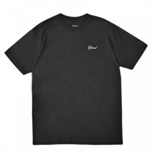 <img class='new_mark_img1' src='https://img.shop-pro.jp/img/new/icons5.gif' style='border:none;display:inline;margin:0px;padding:0px;width:auto;' />GRAND COLLECTION SCRIPT TEE / BLACK (グランドコレクション Tシャツ / 半袖)