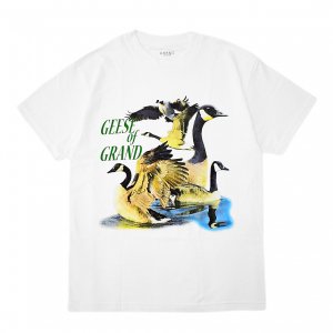 <img class='new_mark_img1' src='https://img.shop-pro.jp/img/new/icons5.gif' style='border:none;display:inline;margin:0px;padding:0px;width:auto;' />GRAND COLLECTION GEESE OF GRAND TEE / WHITE (グランドコレクション Tシャツ / 半袖)