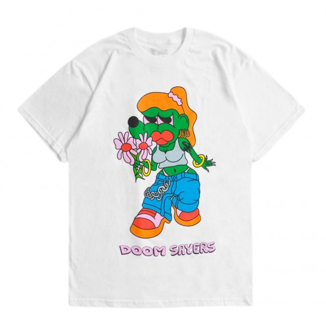 DOOM SAYERS LIL KOOL FLOWER GIRL TEE / WHITE (ドゥームセイヤーズ T