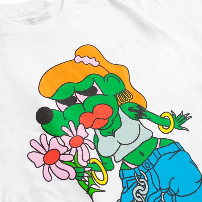 DOOM SAYERS LIL KOOL FLOWER GIRL TEE / WHITE (ドゥームセイヤーズ T