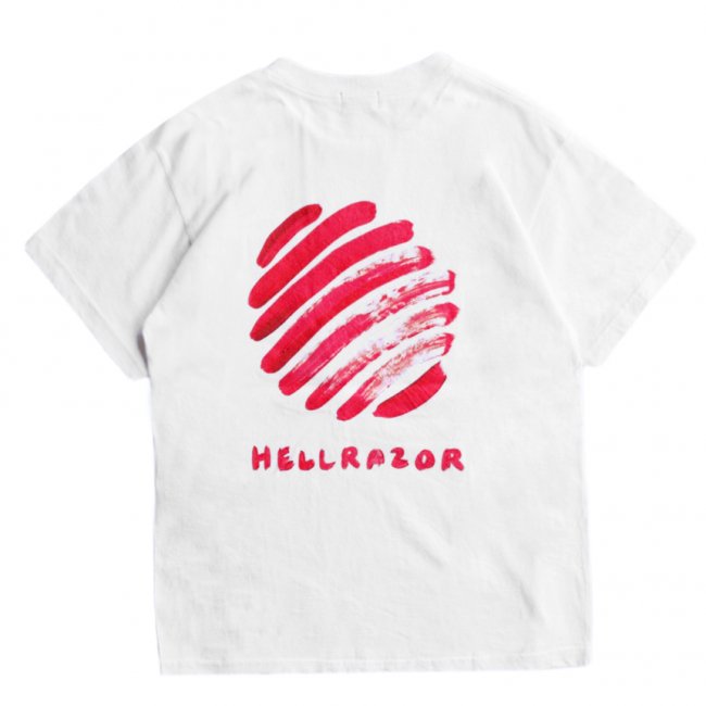 HELLRAZOR x MAYU YAMASE LOGO TEE / WHITE (ヘルレイザー Tシャツ