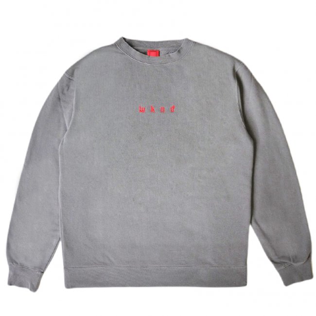 WKND STORMY KNIGHT CREWNECK SWEAT / PIGMENT BLACK （ウィークエンド