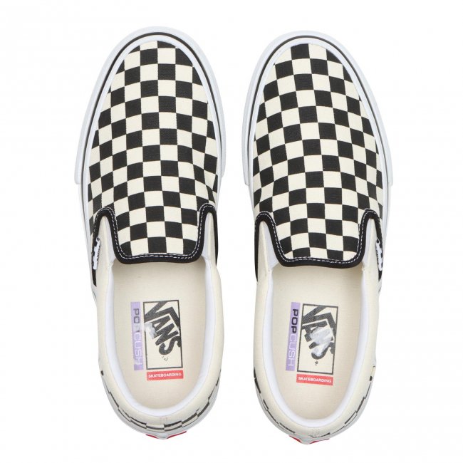 Checkerboard vans off clearance white