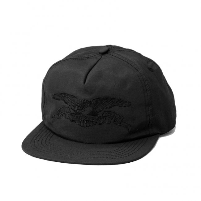 ANTIHERO BASIC EAGLE SNAPBACK CAP / BLACK x BLACK (アンチヒーロー