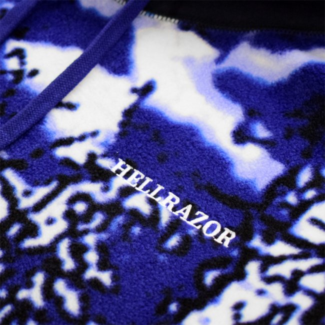 HELLRAZOR THANK YOU TOKYO FLEECE PARKA / NAVY×WHITE (ヘルレイザー フリースパーカー/フーディ)