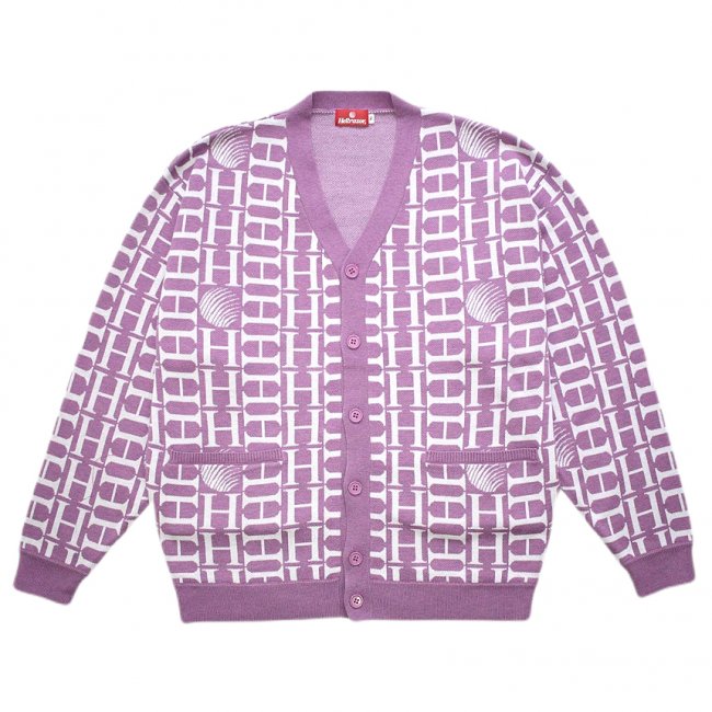 HELLRAZOR H MONO CARDIGAN SWEATER / LAVENDER (ヘル