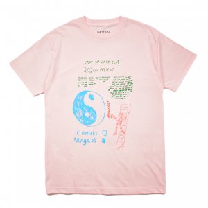 <img class='new_mark_img1' src='https://img.shop-pro.jp/img/new/icons5.gif' style='border:none;display:inline;margin:0px;padding:0px;width:auto;' />GX1000 STAY UP LATE TEE / PINK (ジーエックスセン Tシャツ / 半袖)