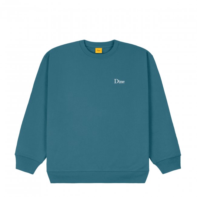 DIME LITTLE LOGO CREWNECK / REAL TEAL (ダイム クルーネック