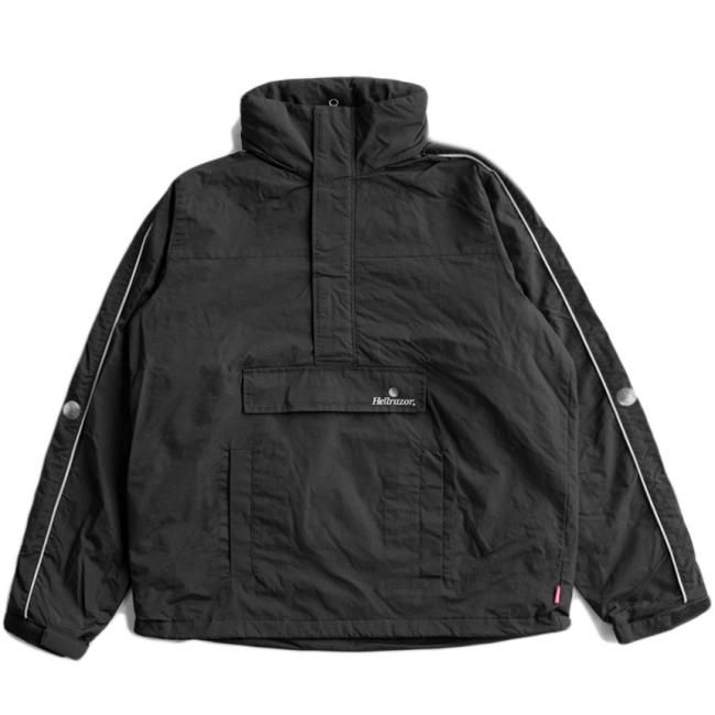 HELLRAZOR DOUBLE PIPING PULLOVER NYLON JACKET / BLACK (ヘル