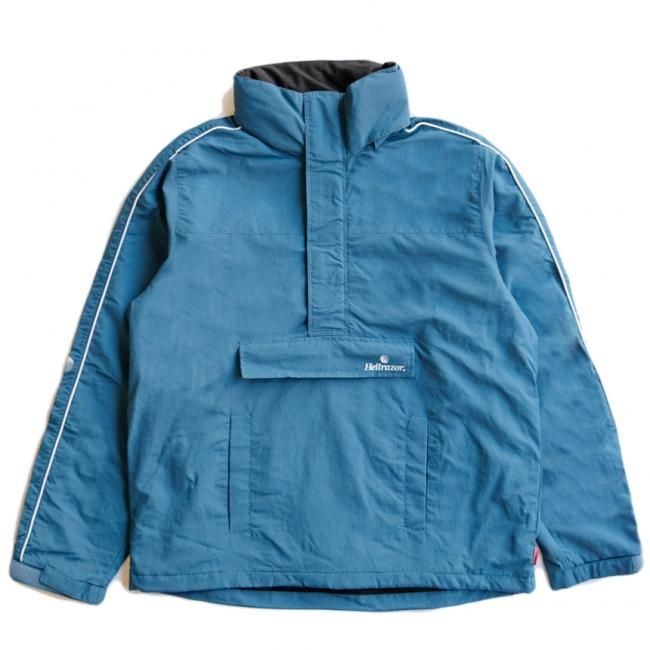 HELLRAZOR DOUBLE PIPING PULLOVER NYLON JACKET / BLUE (ヘルレイザープルオーバー ナイロン  ジャケット)