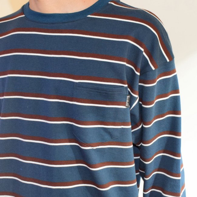 SAYHELLO BORDER LONG TOP L/S TEE / NAVY (セイハロー / ボーダーロンT /ロングスリーブTシャツ)