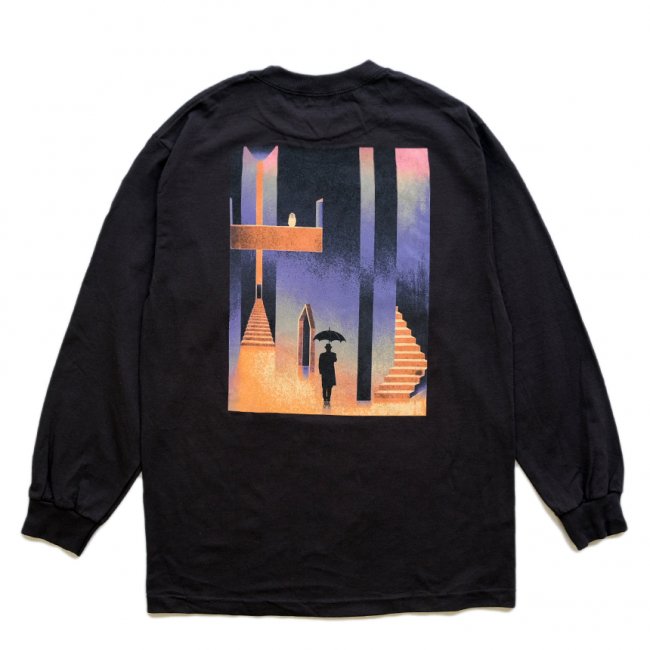 PICTURE SHOW VISITOR L/S TEE / BLACK (ピクチャーショーロング 